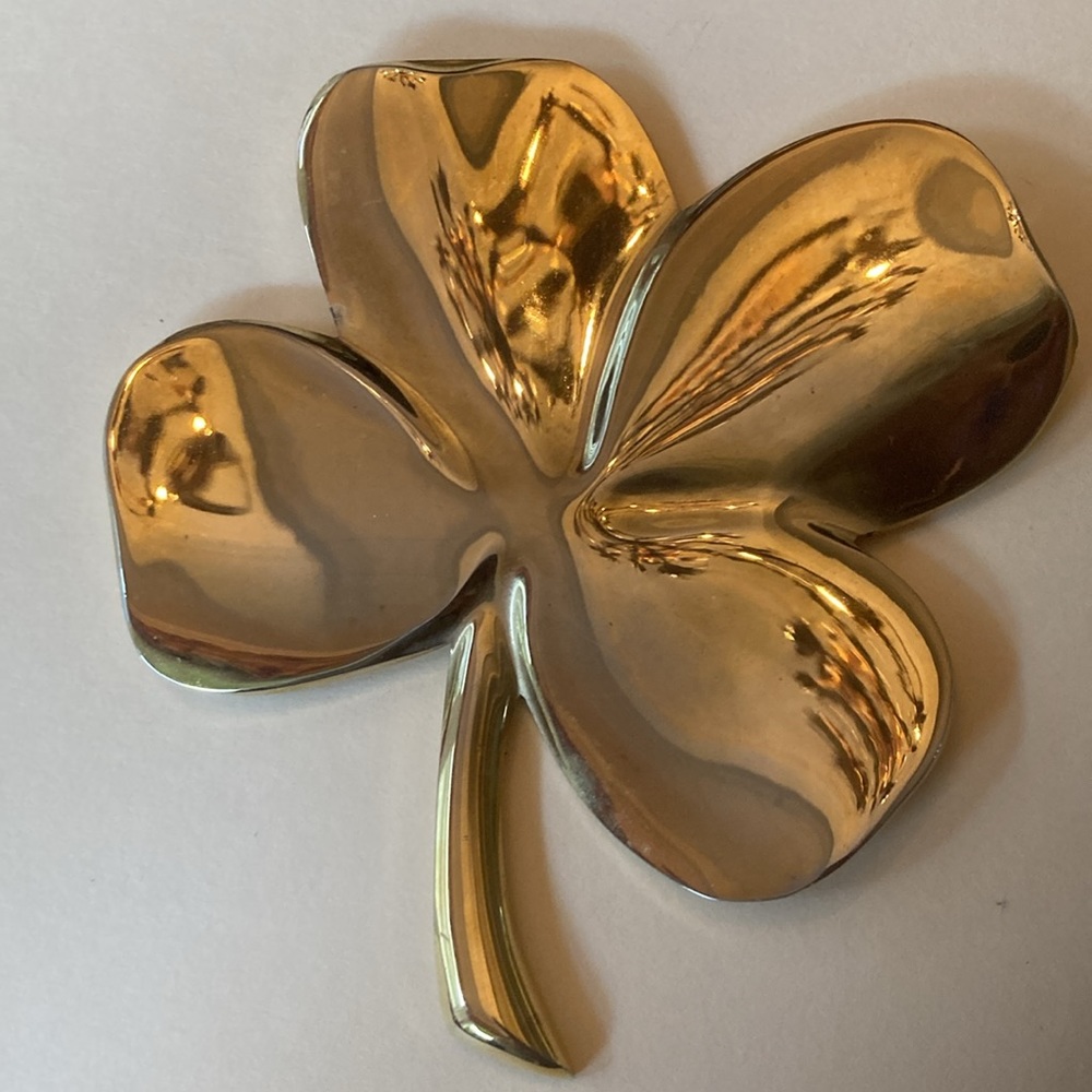 🎉💕🍾HP 24k gold plated 4 leaf ☘️🎈🎊